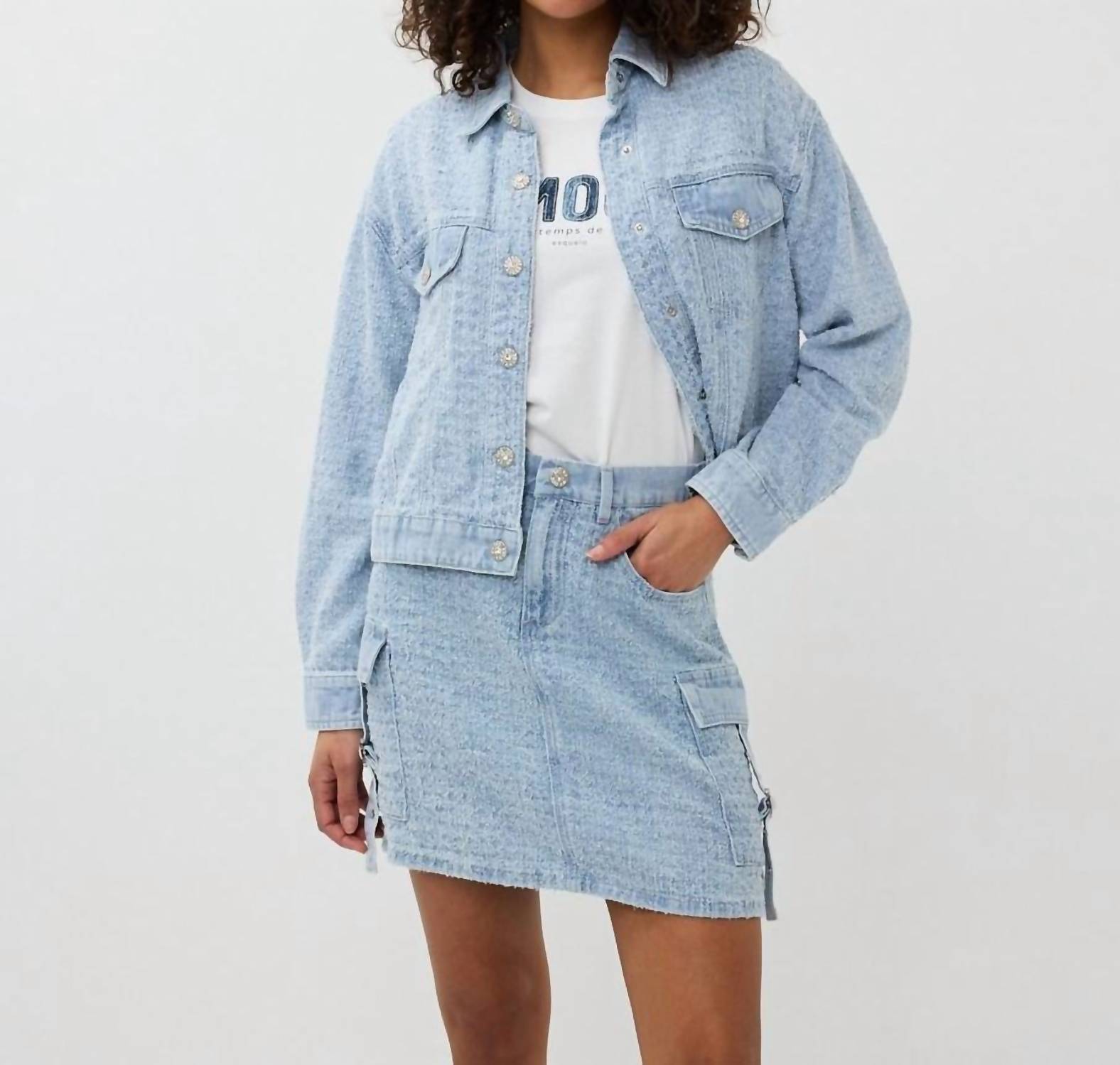 Esqualo - Druna Distressed Jeans Jacket