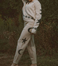 Raisonnel East Coast Nights Jogger in tan - women's pants - detail view
