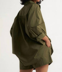 Idle Sleepwear - Poplin Button Down Shirt