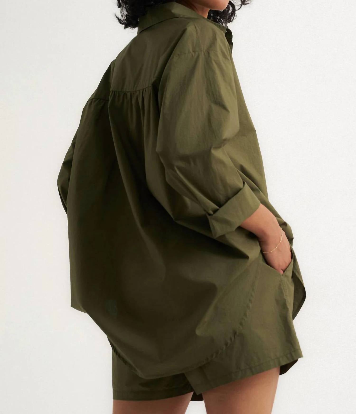 Idle Sleepwear - Poplin Button Down Shirt