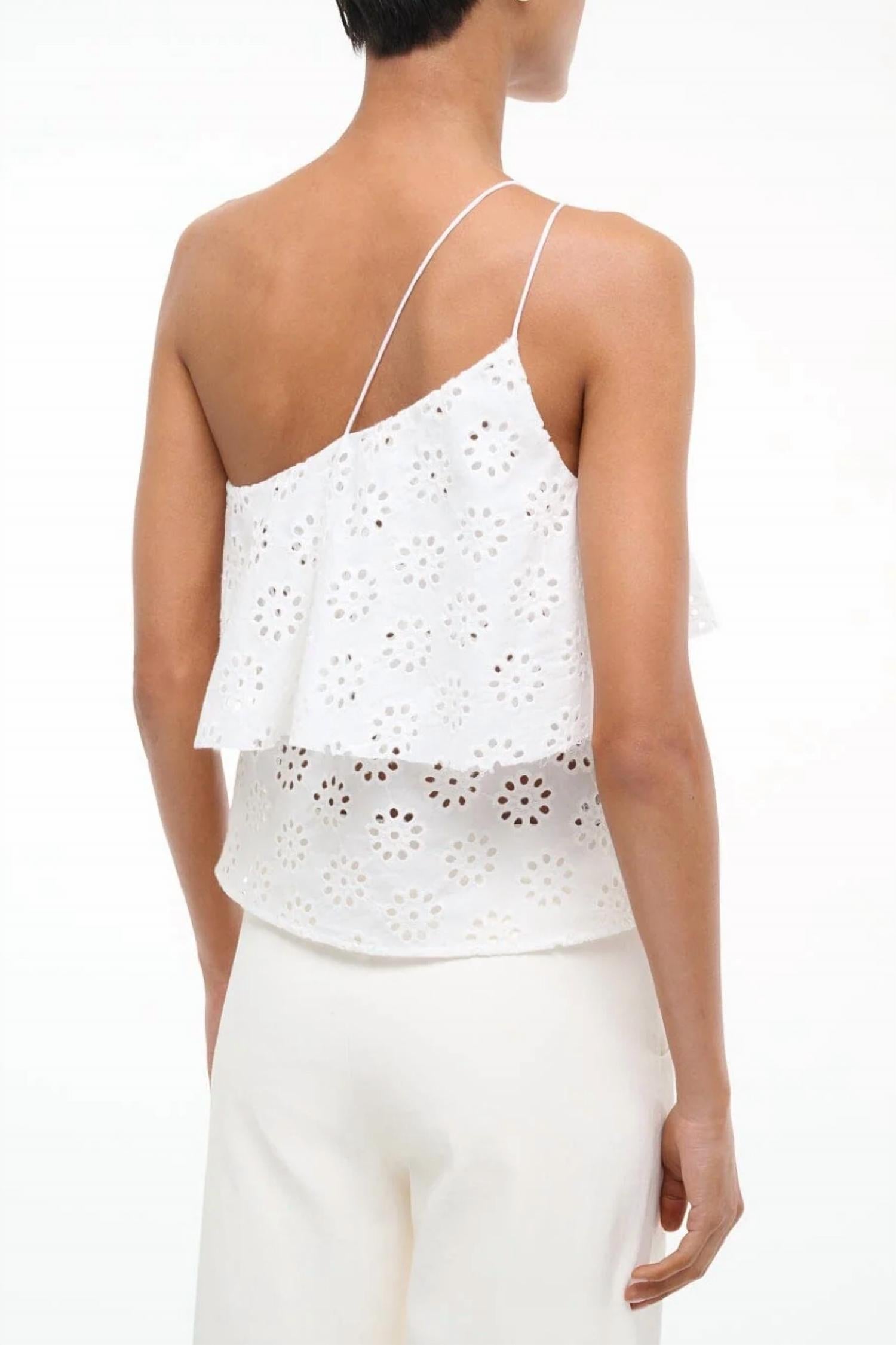 Staud - Isa Asymmetrical One Shoulder Top