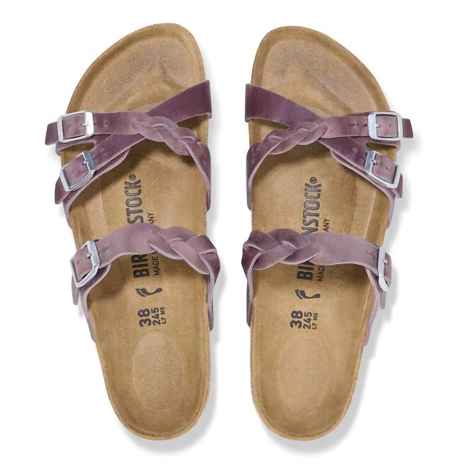 Birkenstock - Women's Franca Braided Oiled Leather Sandals