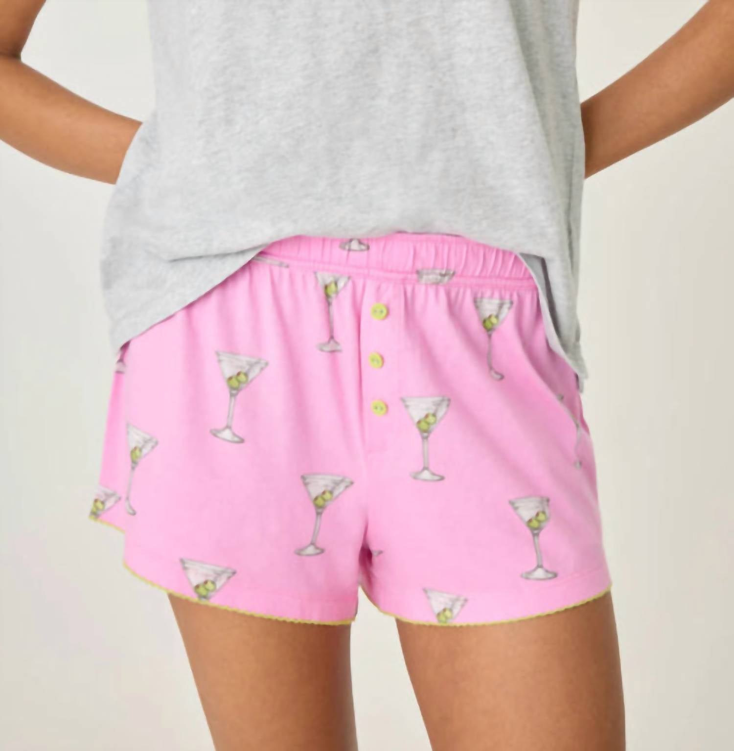 Pj Salvage - Playful Prints Drinks Pj Shorts