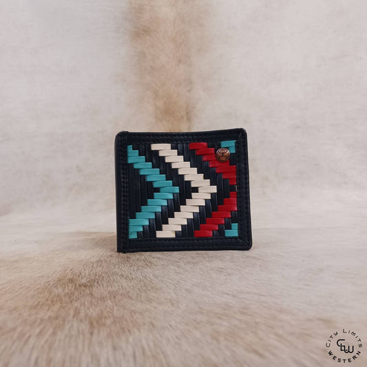 Hooey - Men's Hawk Aztec Inlay Bi-fold Wallet