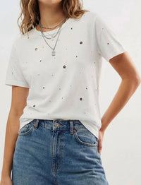 Q2 - Embellished T-shirt With Strass