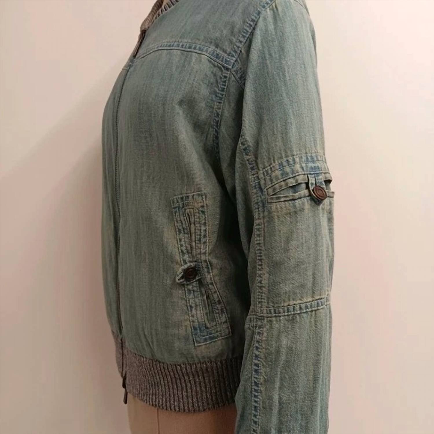 Lafayette 148 - Women's Yarn & Organic Chambray Reversible Bomber Jacket