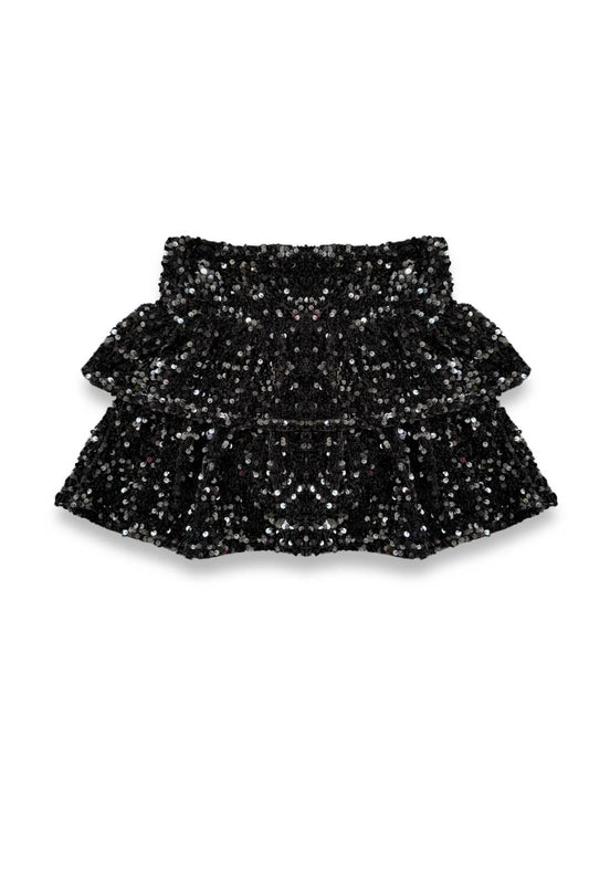 Katie J Nyc - Girl's Misha Sequin Ruffle Skirt