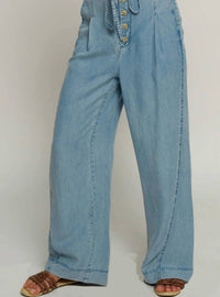 Central Park West - Women's Denim Wide Leg Pant