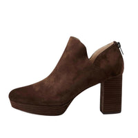 Pelle Moda - Women's Lesia Suede Block Heel Shoes