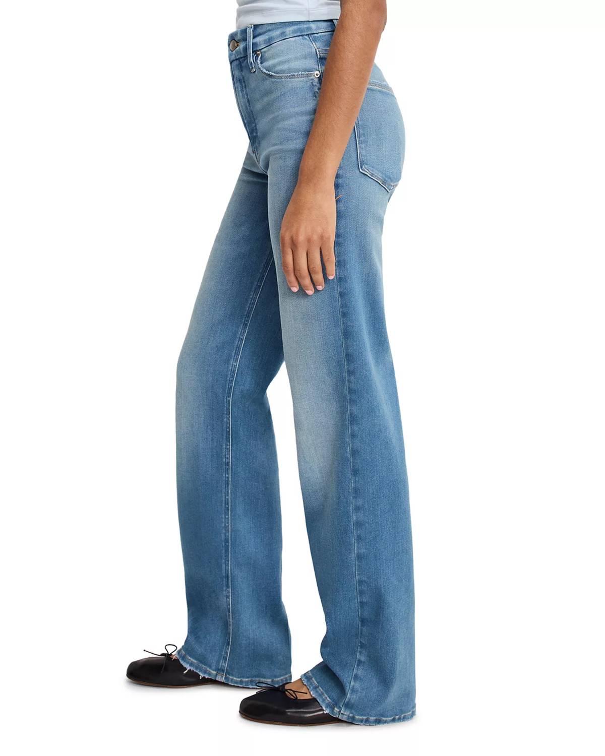 GOOD AMERICAN Good True Straight Jeans in indigo1125 - women's jeans - view 4