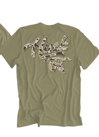 Huck Outdoors - Men's Old School Camo Huck Short Sleeve Tee