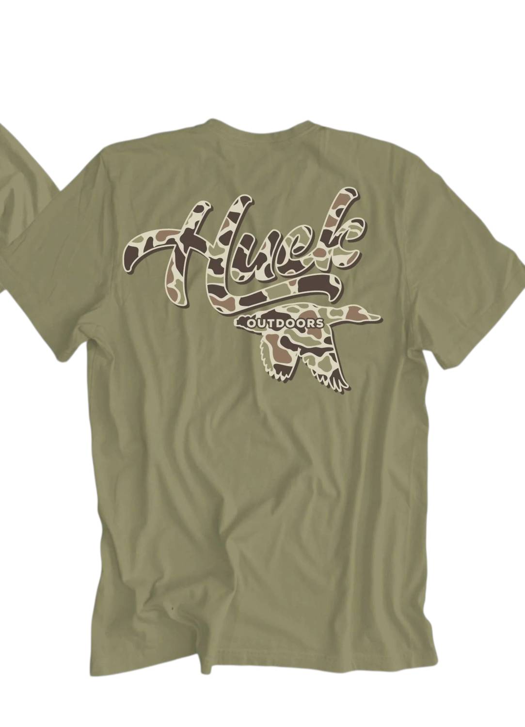 Huck Outdoors - Men's Old School Camo Huck Short Sleeve Tee