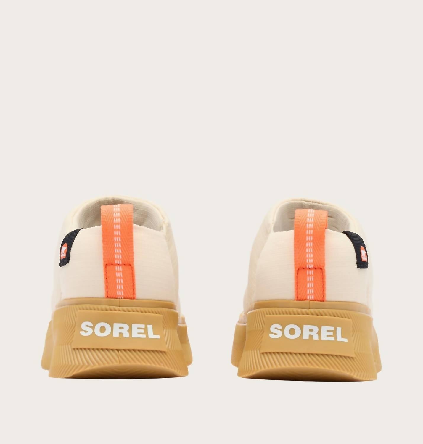 SOREL Youth Out N About Iv Mini Puffy Boots in honey white gum - kids' boots - detail view