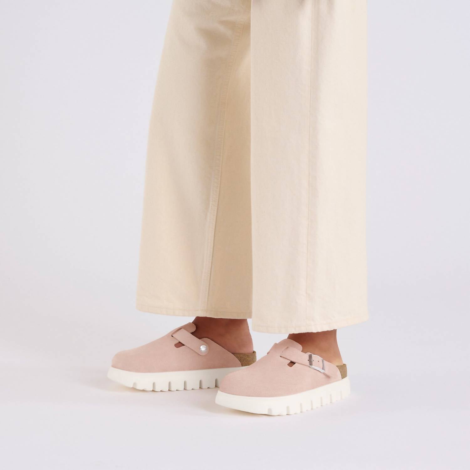 Birkenstock - Women's Boston Chunky Suede Clogs