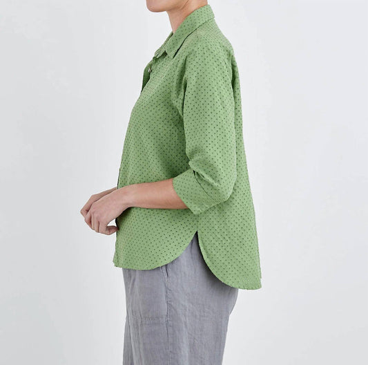 Cut Loose - Pinhole Crop Easy Shirt