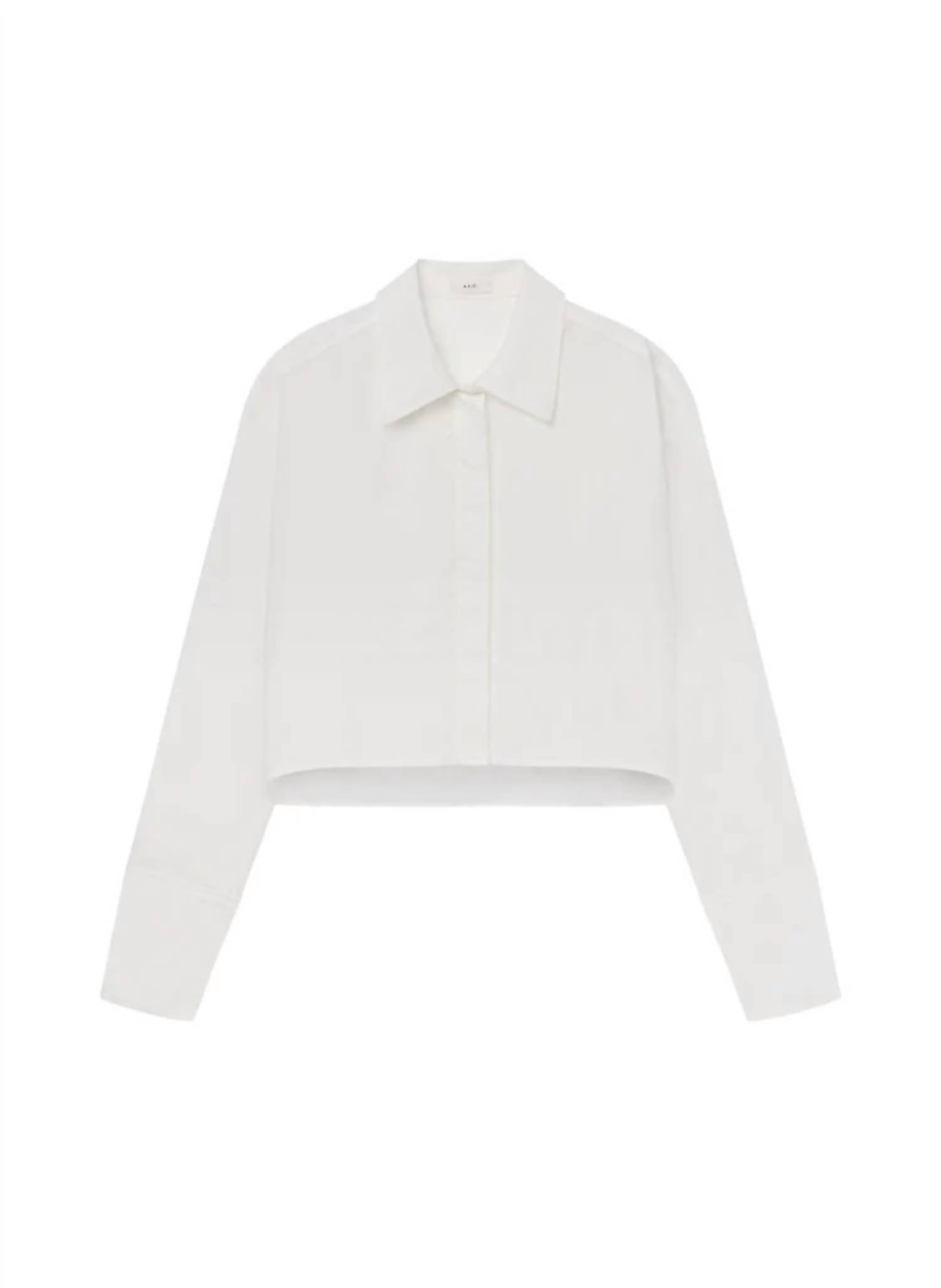 A.L.C. - Maude Cropped Cotton Top