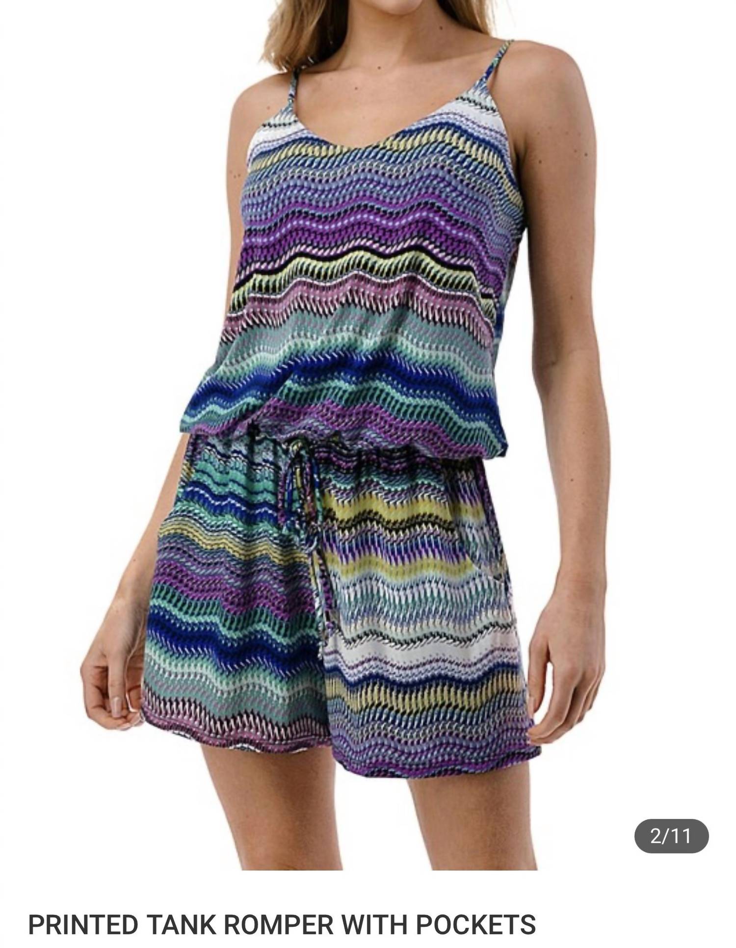 Ariella - Tank Romper With Pockets