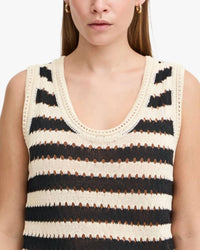 Ichi - Birdis Stripe Knit Top