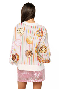 Queen Of Sparkles - Cookie Button Up Cardigan