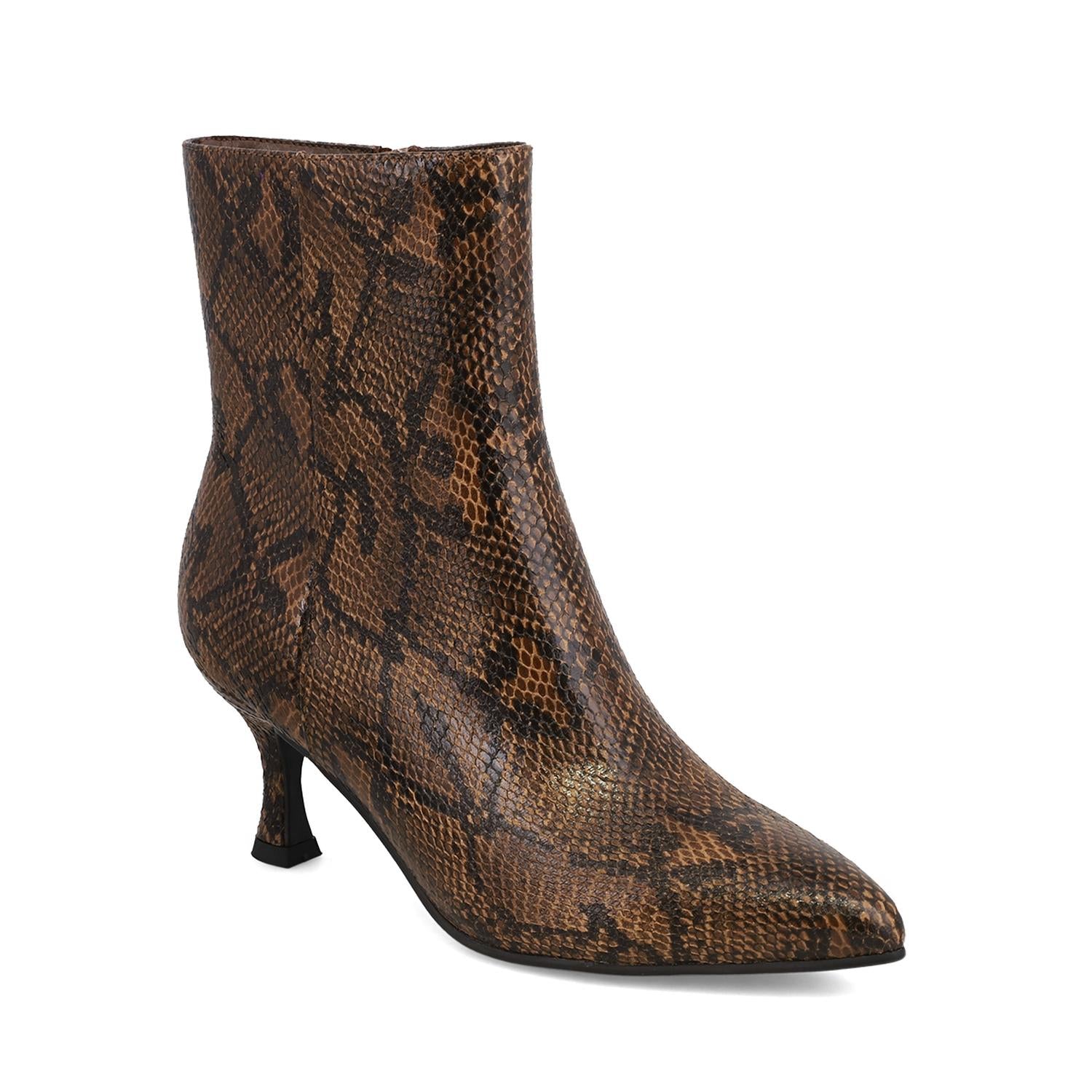 Mia Shoes - Women's Ediva Snake Pointed Toe Boot