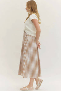 Entro - Gingham Midi Dress Set