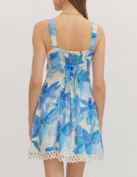 Entro - Botanical Sleeveless Mini Dress