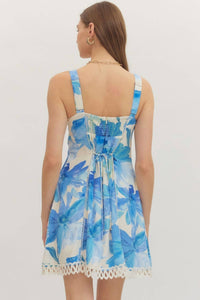 Entro - Botanical Sleeveless Mini Dress