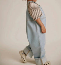 Claude & Co - Kid's Blythe Egg Patch Denim Dungaree