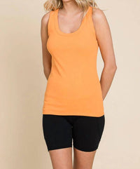 Culture Code Scoop Neck Tank Top in mango jam - women's tank top