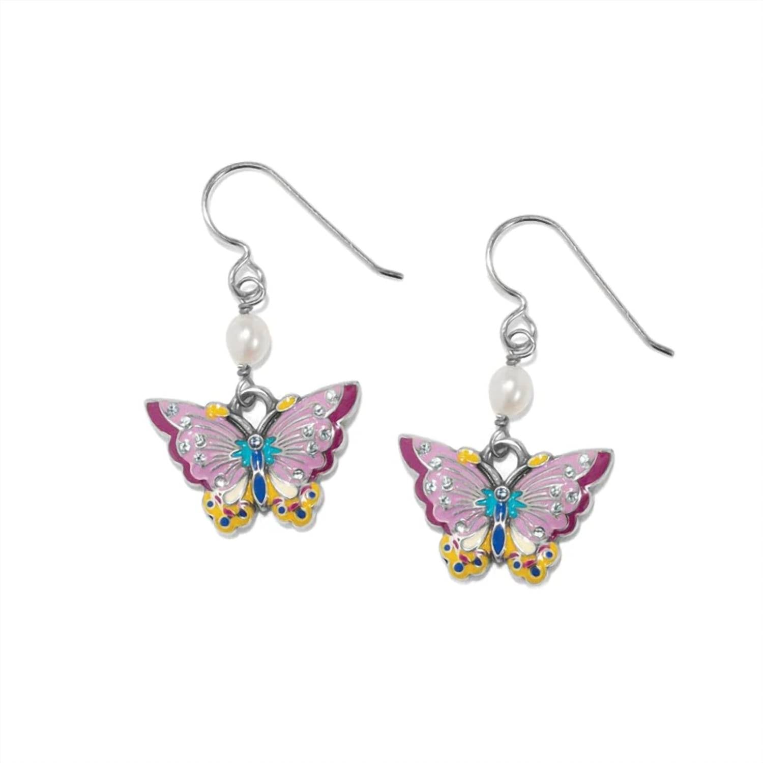 Brighton - Kyoto in Bloom Petite Butterfly Dangle Wire Earrings