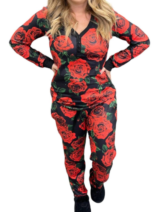 Shirley Stone - Rose Pajama Set