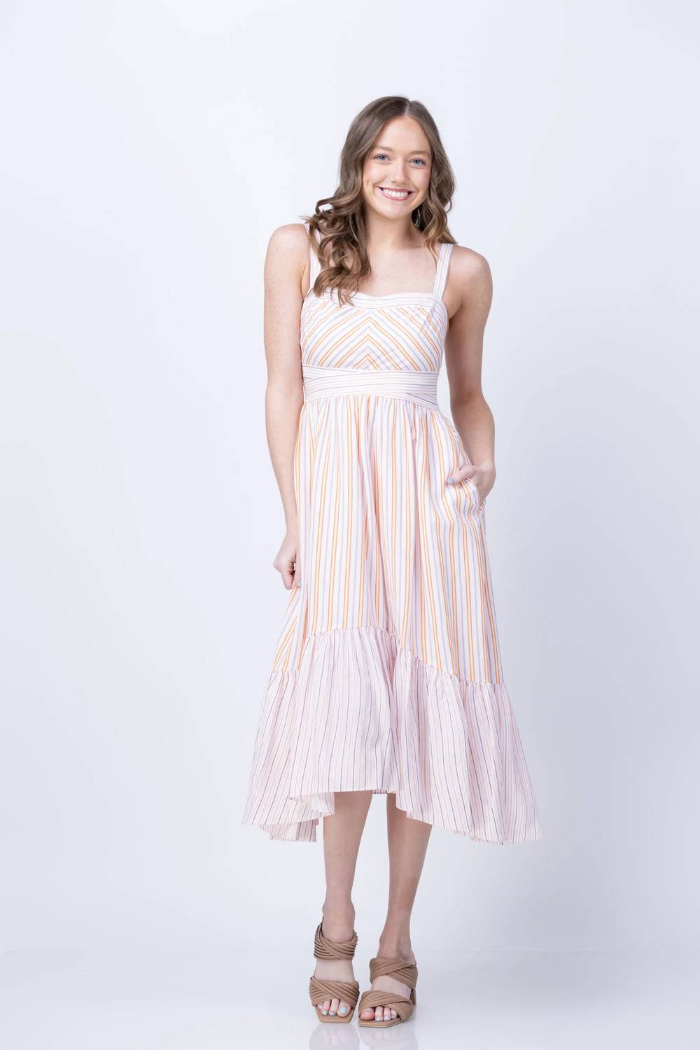 Ramy Brook - Nadia Stripe Midi Dress
