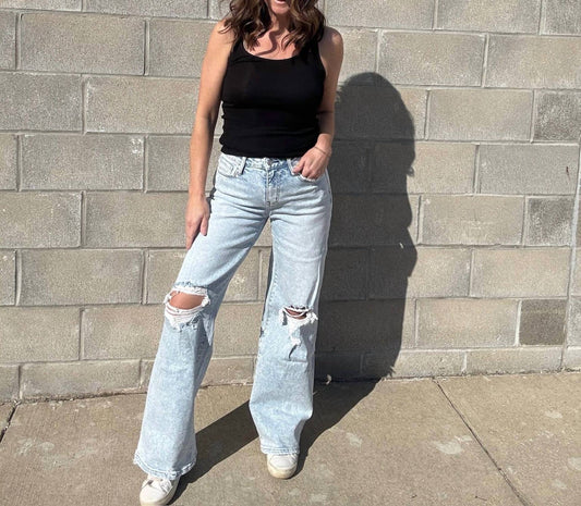 Lovervet - High Rise Wide Leg Jeans