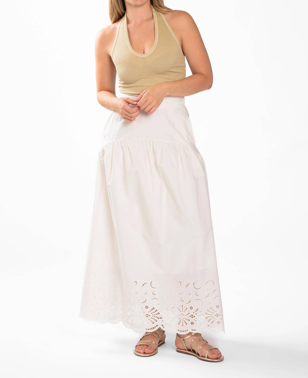 Enza Costa - Silk Rib U Halter Top