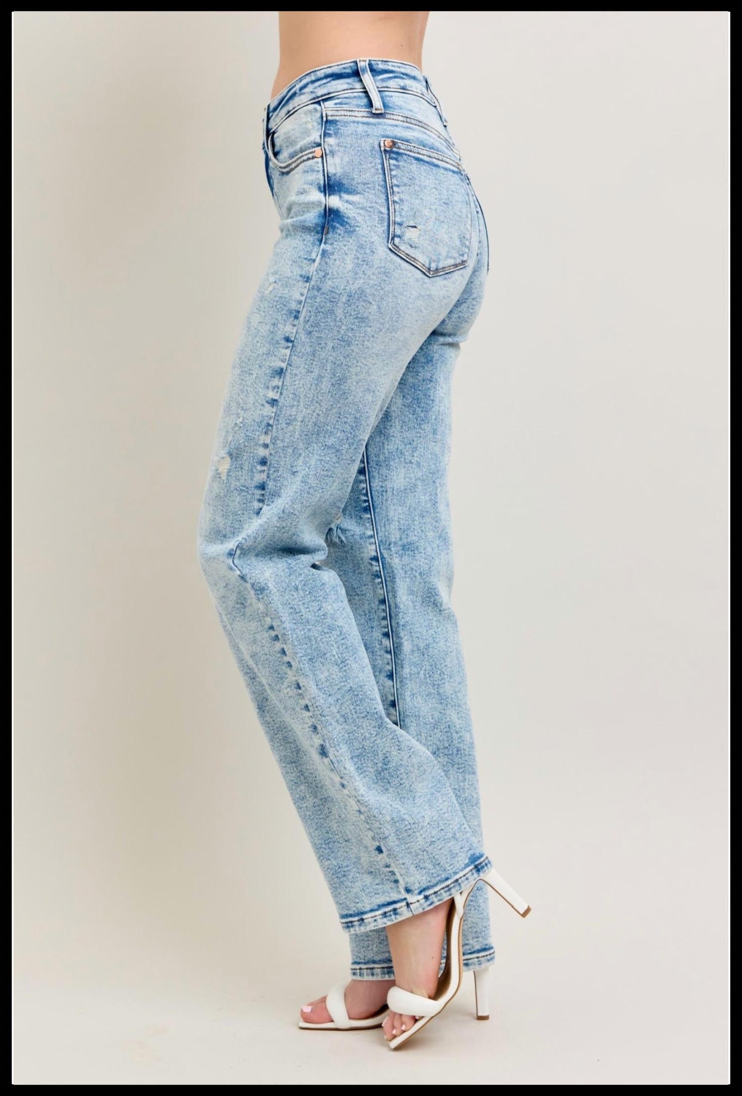 Judy Blue - Women's 90's Straight Denim Plus