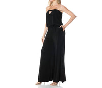 Ariella - Strapless Keyhole Wide Leg Jumpsuit