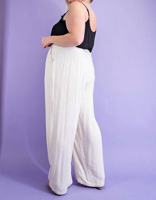 Linen Wide Leg Pant