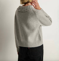 Nation LTD Addie Cardigan in grey - women's cardigan - view 5