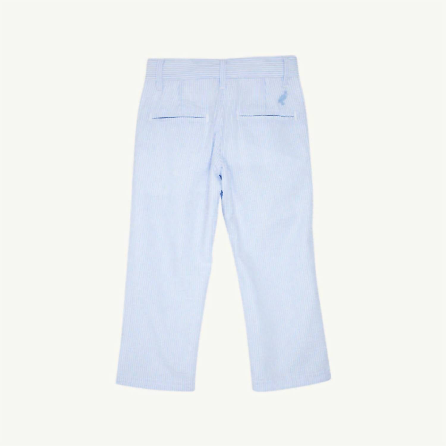 The Beaufort Bonnet Company Boys Prep School Pants in breakers blue seersucker - kids' item - view 4