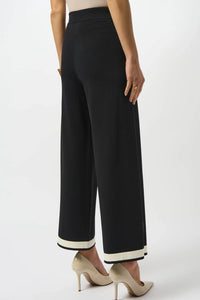 Joseph Ribkoff - Color Block Knit Wide Leg Pants