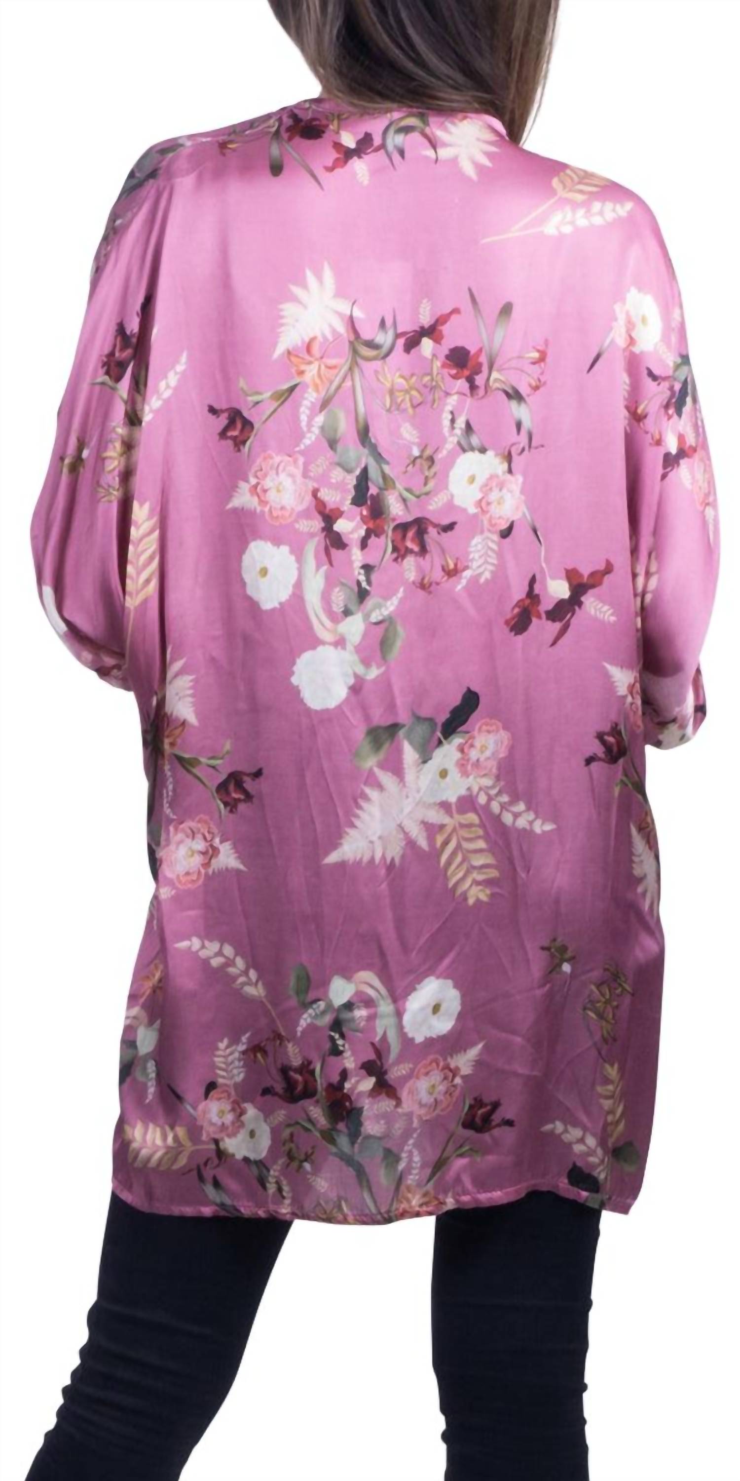 Gigi Moda - Sofia Floral Open Front Kimono