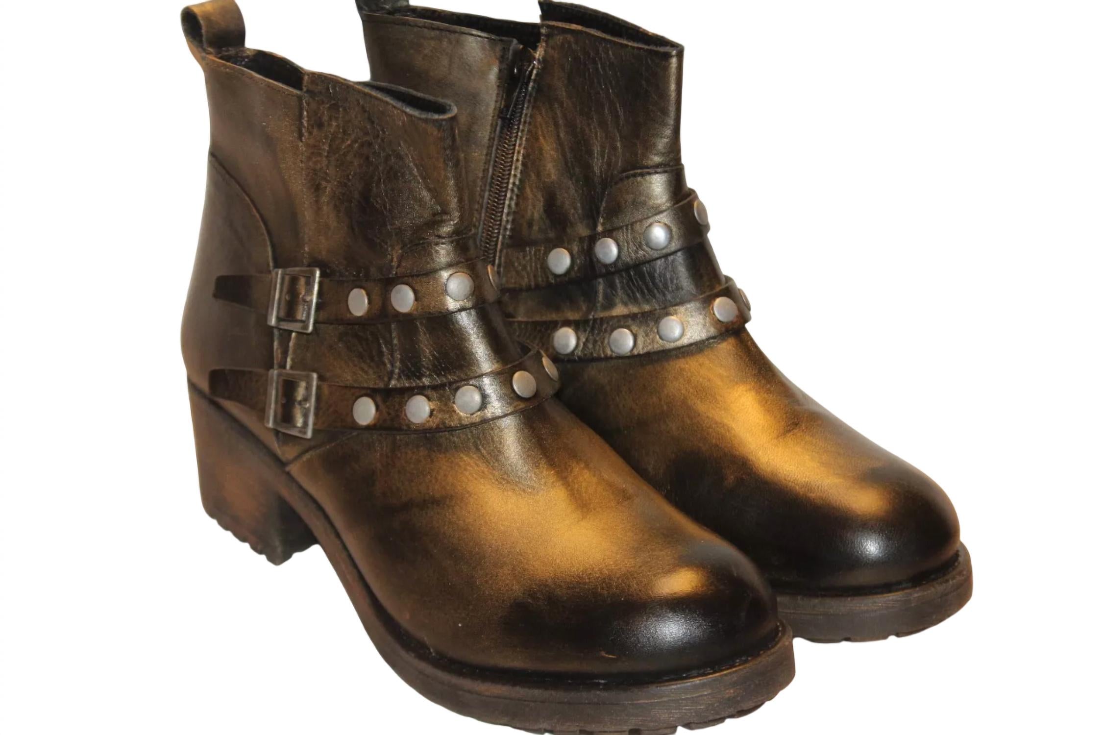 Eric Michael - Women's Buffalo Moto Boots