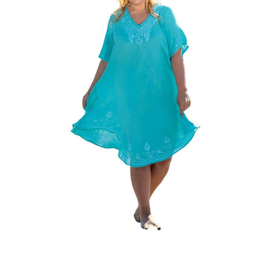 On The Plus Side - Pearl Short Sleeve Sundress - Plus Size