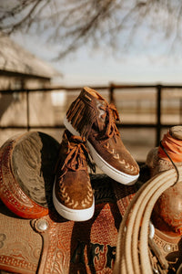 Agave Sky - Unisex - Cheyenne Fringe Tennis Shoes