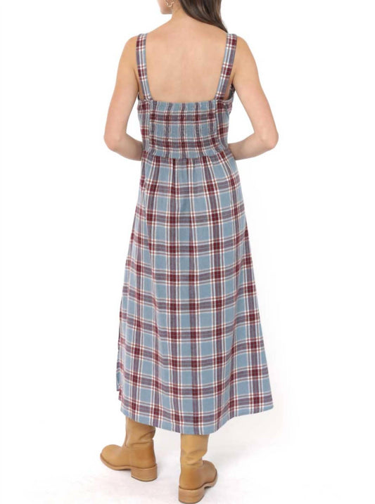 Sadie & Sage - Women's Flannel Milkmaid Dress