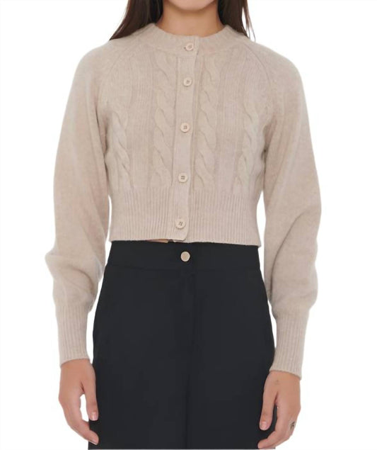 Toccin - Rita Cable Knit Cashmere Cardigan