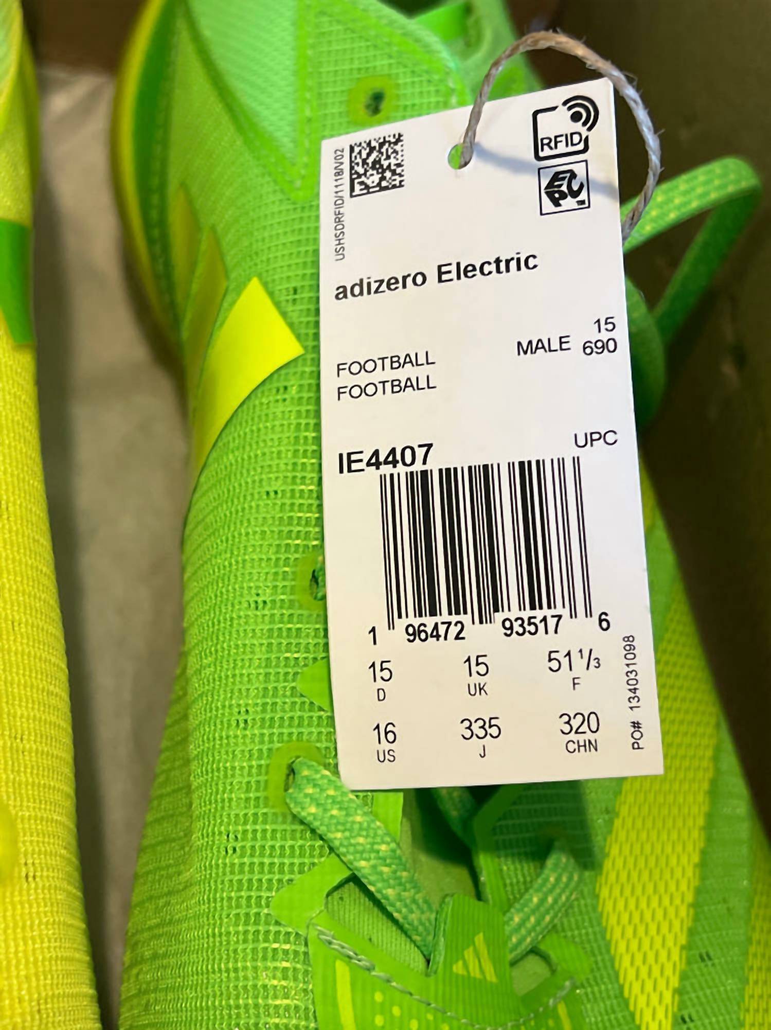 Adidas - Men's Adizero Electric Football Shoes