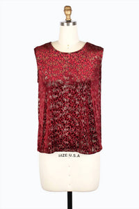 Damee - Leopard Burnout Shirt Twin 2 Piece-set