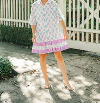 VICTORIA DUNN Sullivan Swing Dress in lilac chiffon - women's dress - alternate view