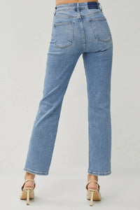 Amelia K. Luxe Urban Cross Jeans in blue - women's jeans - alternate view